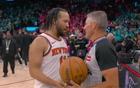 NBA官方高度评价布伦森关键时刻命中制胜一球，赛后因不满裁判判罚主动找主裁沟通引发热议